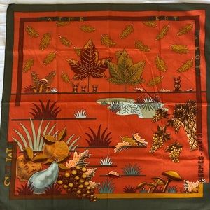Hermes L’Automne cotton scarf